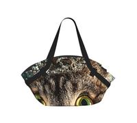 JZSTY Unbelievable eyes Foldable Camping Bag for Outdoor Picnic Beach Use Comfortable Light Thick Sturdy Durable