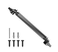 JZVXX 14-Inch Self Closing Gate Spring, Gate Closer, Gate Latch Spring with Adjustable Tool - Heavy Duty Carbon Steel - Black（th-hs-1）