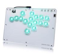 JZW-Shop Arcade Stick R16, All-Button Arcade Controller for Switch, PC, PS4, PS3, Steam Deck, Ultra Slim Arcade Fight Stick with Removable Top Plate, Supports Turbo & Custom RGB & Hot-Swap