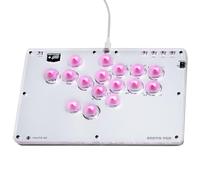 JZW-Shop Arcade Stick T16, All-Button Arcade Controller for Switch/PC/PS4/PS3 /Steam Deck, Slim Arcade Fight Stick Game Keyboard with Turbo & Custom RGB, Supports Hot-Swap & SOCD