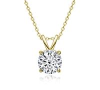 JZWCHQ 1 Carat D Color Moissanite Pendant Necklaces For Women 100% 925 Sterling Silver Sparkling Party Jewelry