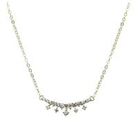 JZWCHQ 14k pavé crystal crown pendant clavicle chain necklace women jewelry accessories Made in China