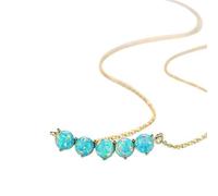 JZWCHQ 18k plated round pendant necklace for women wedding elegant three color jewelry Made in China