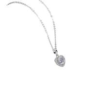 JZWCHQ 1ct d Color moissanite Pendant 925 Sterling Silver 40+2+3cm Necklace Wedding Jewelry