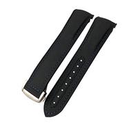 JZWCHQ 20mm 21mm 22mm Quality Nylon Rubber Watch Band Fit For Omega GMT Planet Ocean 600 8900 Orange Canvas Silicone Strap