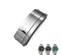 JZWCHQ 20mm 904L Stainless Steel Glide Folding Buckle Watch Band for Submariner OYSTERFLEX GMT Watch Strap Bracelet