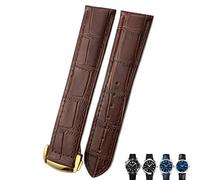 JZWCHQ 21mm 20mm 22mm Cow Leather Watch Strap for Omega Seamaster 300 Speedmaster Watch Bands (Color : Black Black, Size : 21mm)