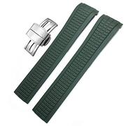 JZWCHQ 21mm Colorful Fluorous Rubber Watch Band For 5164A 5167A Series Butterfly Buckle Rubber Watch Strap Origin China