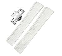 JZWCHQ 21mm Colorful Fluorous Rubber Watch Band For 5164A 5167A Series Butterfly Buckle Rubber Watch Strap Origin China