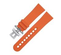 JZWCHQ 23.0mm fluorous rubber soft watch band for blancpain strap fifty fathoms 5000 5015 black watch belt bracelets replacement Origin China