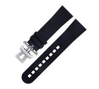 JZWCHQ 23.0mm fluorous rubber soft watch band for blancpain strap fifty fathoms 5000 5015 black watch belt bracelets replacement Origin China