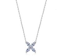 JZWCHQ 3 * 6mm 1.2 Carat Cutting Full Moissanite Necklace For Women S925 Sterling Silver Jewelry