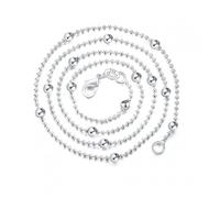 JZWCHQ 35-80cm Slim Thin Pure 925 Sterling Silver Chain Choker Necklaces Women Jewelry collares