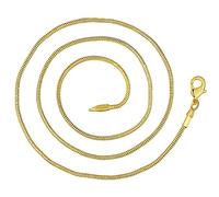 JZWCHQ 925 16/18/20/22/24/26/28/30 inch 2mm golden snake chain necklace for woman man wedding gift jewelry