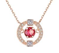 JZWCHQ 925 color necklaces diamond pendant for women white and red blue topaz gemstone jewelry pendants Made in China