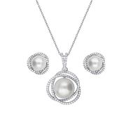 JZWCHQ 925 Inlaid Freshwater Pearl Set Necklace Female First Accessory Simple Clavicle Chain