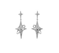 JZWCHQ 925 Sterling Silver Color Crystal Drop Earring, Natural Blue Sandstone Dangle Earrings, Luxury Hook Dangling Earrings, Jewelry for Women Girls