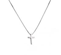 JZWCHQ 925 Sterling Silver Female Cross Pendants Cross Pendant Necklace Jewelry For Women Wedding Gift