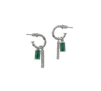 JZWCHQ 925 Sterling Silver Flower Drop Earring with Blue Sandstone, Natural Turquoise Dangle Earrings, Luxury Stud Dangling Earrings for Women Girls