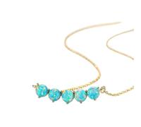 JZWCHQ 925 Sterling Silver Plated Round Pendant Necklace for Women Wedding Three Color Jewelry