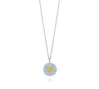 JZWCHQ 925 Sterling Silver Stars Moon Lightning Heart Shape Necklace Pearl Cross Classic Sign Pendant Clavicle Necklace