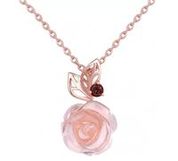 JZWCHQ 9mm 100% natural gemstone rose quartz chain necklace jewelry Made in China