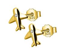 JZWCHQ 9mm x 10mm Stud Earrings for Women with Shiny Jewelry