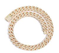 JZWCHQ Accessories Solid Thick Miami Cuban Link Chain for Men, Width 16MM Hip Hop Necklace, Extra Shiny Big Iced Out Necklace 16-24 Inch Box Included