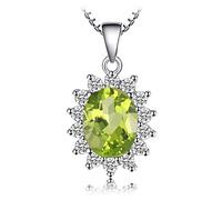 JZWCHQ alexandrite sapphire natural amethyst garnet blue topaz 925 pendant necklace no chain
