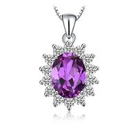 JZWCHQ alexandrite sapphire natural amethyst garnet blue topaz pendant necklace no chain Made in China
