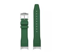 JZWCHQ Arc Mouth Fluororubber Watch Strap Compatible with Tudor Black Bay M79230R M79363N Watchband 20 21mm 22mm FKM Bracelet for Men(Endinglink-Gold,22mm)