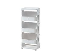 JZWCHQ Bathroom Shelves Kitchen Storage Cabinets Kitchen Mobile Rack Storage Rack Trolley Floor Multi-layer Fruit and Vegetable Placement Living Room Storage Rack Kitchen Shelves (Color : C)