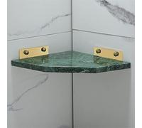 JZWCHQ Bathroom Shelves Nordic Light Luxury All Copper Natural Marble Golden Triangle Basket Rack, Storage Brushed Gold Tripod (Color : 10)