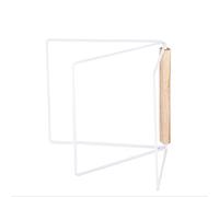 JZWCHQ Bathroom Towel Rod Iron Foldable Drying Rag Organiser Countertop Dishcloth Drainage Rack Towel Hanging Rack (Color : Bianco, Size : 27.5cm)