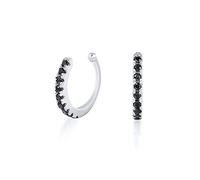 JZWCHQ Black Zircon Clip Earrings For Women Exquisite Charming Ear Cuff Earring Jewelry Pendientes