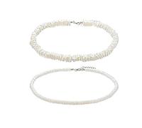 JZWCHQ Bohemian Summer Natural Shell Necklace Handmade Beach Surfer Seashell Necklaces