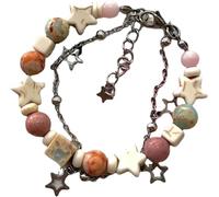 JZWCHQ Bracelet For Women Cute Aesthetic Star Beaded Double Layer Bracelets Double Layer Bracelet for Women/1160, 21213