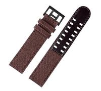 JZWCHQ Canvas Leather Bottom Compatible with Khaki Field Watch H760250 H68201993 H7060596 Nylon Watchband Men Sport Strap 20mm 22mm(Black-Black,22mm)