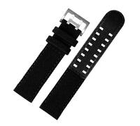 JZWCHQ Canvas Leather Bottom Compatible with Khaki Field Watch H760250 H68201993 H7060596 Nylon Watchband Men Sport Strap 20mm 22mm(Black-Black,22mm)