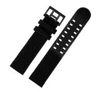 JZWCHQ Canvas Leather Bottom Compatible with Khaki Field Watch H760250 H68201993 H7060596 Nylon Watchband Men Sport Strap 20mm 22mm(Black-Black,22mm)