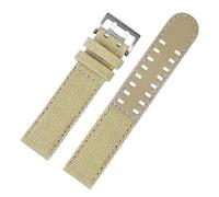 JZWCHQ Canvas Leather Bottom Compatible with Khaki Field Watch H760250 H68201993 H7060596 Nylon Watchband Men Sport Strap 20mm 22mm(Black-Black,22mm)