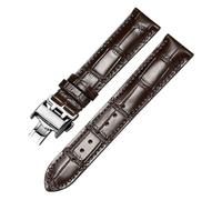 JZWCHQ Casual Watch Band Calfskin Leather Business Watch Band Compatible Compatible with Watch Strap Bands 13，14，15，18，19，20，21mm(Black Black Rose,18mm)