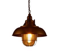 JZWCHQ Ceiling Lights, Pendant Light,Amen Country Hotel Restaurant Internet Cafe Bar Chaner,Creative Industrial Style Retro Wrought Iron Single Head Pot Hanging Lamp,40cm Interesting Life