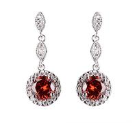 JZWCHQ Cellacity Water Drop Shaped Silver 925 Jewelry Round Gemstones Earrings For Women Long Style Opal Ear Drops Rose Gold Color Gift