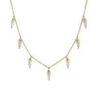 JZWCHQ chandelier triangle diamond stacked for women chain necklace light