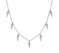 JZWCHQ chandelier wind triangle diamond stacked for women 18k jewelry chain necklace light