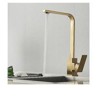 JZWCHQ Chrome Plated Kitchen Faucet Wall Mounted Hot and Cold Water Sink Faucet 360 Degree Rotating Single Hole Faucet(Chrome)