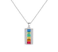JZWCHQ colorful topaz pendant necklaces for women fine jewelry collier Made in China