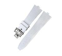 JZWCHQ Convex Type Fluoros Rubber Watch Bands 24x7mm Fit for Overseas Quick Release Silicone Strap Screw Buckle Origin China