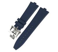 JZWCHQ Convex Type Fluoros Rubber Watch Bands 24x7mm，For Vacheron Constantin Overseas Device Quick Series replacement Watch Strap